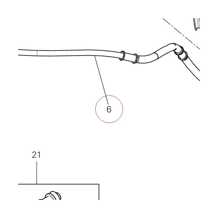 Hose, clutch 63210681A