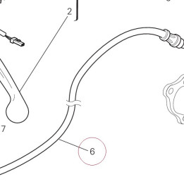 Clutch control pipe 63210691A