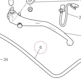 Clutch control pipe 63210751A