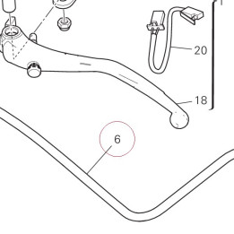 Clutch control pipe 63210801A