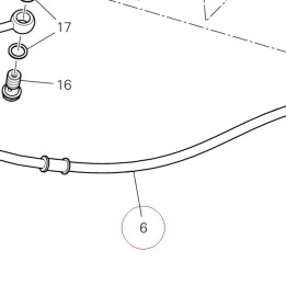 Clutch control pipe 63210851A