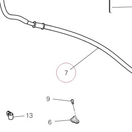 Clutch control pipe 63211313A