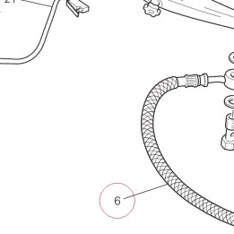 Clutch control pipe metal plaited 63240541A