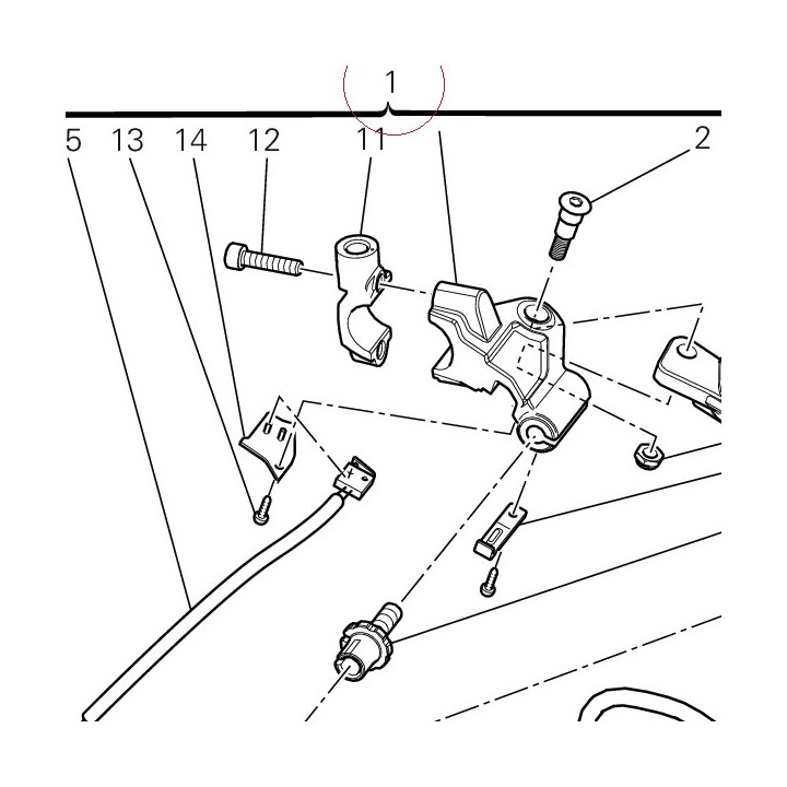 Clutch lever 63620021C