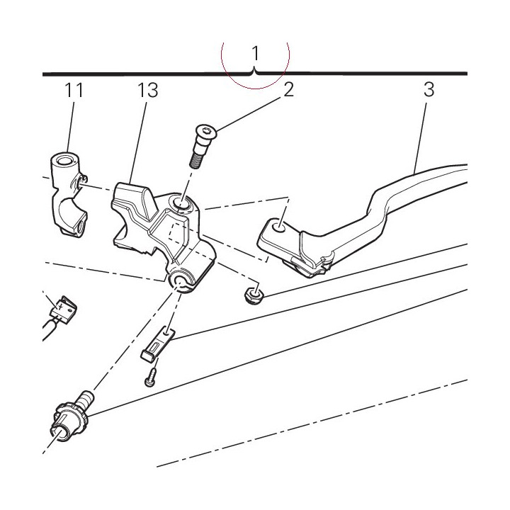 Clutch lever 63620031C