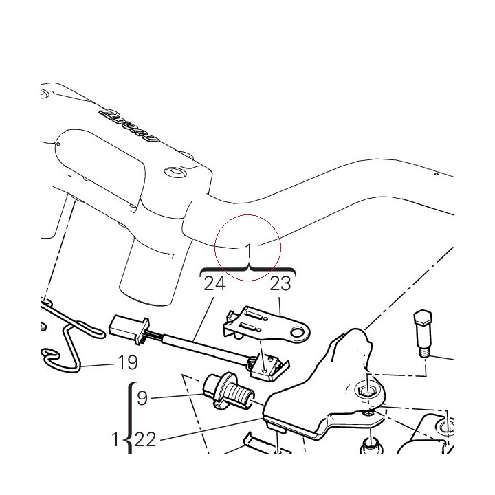 Clutch lever 63620062A