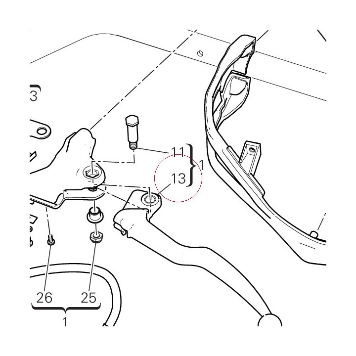 Clutch lever 63640011B