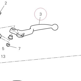 Clutch lever 63640022A