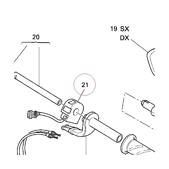 Right handle switch 65010032A