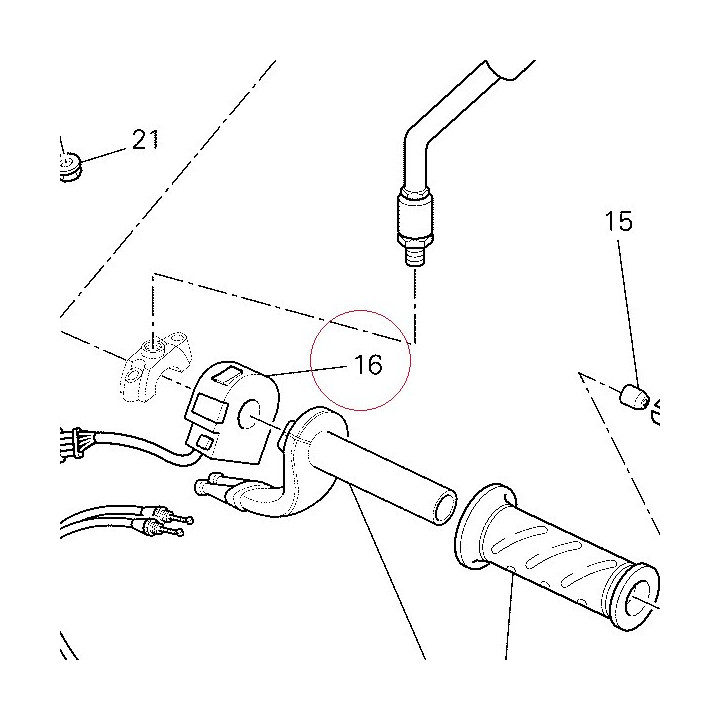 Right handle switch 65010052A