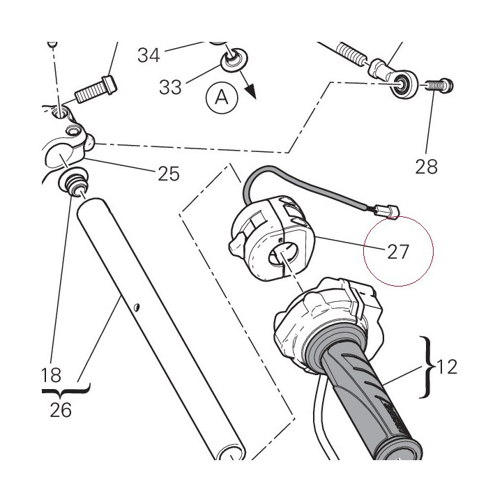 Right switch 65010094I