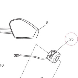 Right switch 65010141A