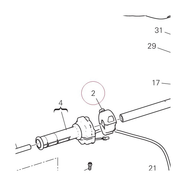 Right switch 65010231D