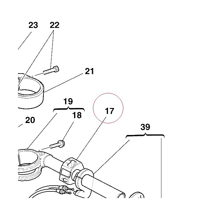Right handle switch 65040081B