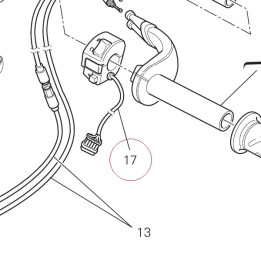 Right handle switch 65040111A