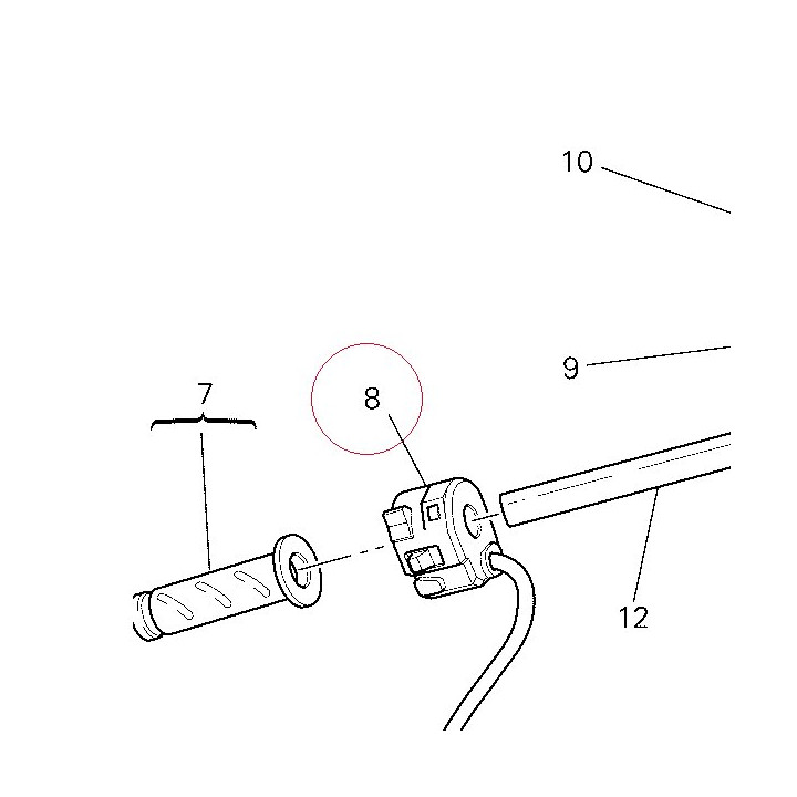 Left handle switch 65110031A