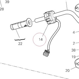 Left handle switch 65110071A