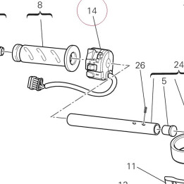Left handle switch 65110081A
