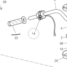 Left handle switch 65110111A