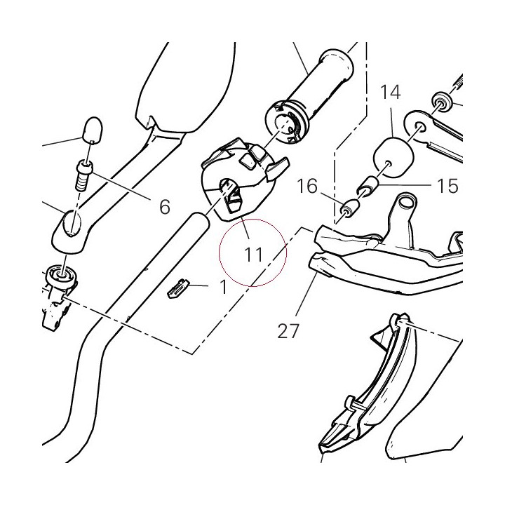 Left switch 65110311B