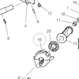 Left switch 65110352B