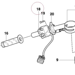Left handle switch 65140062A