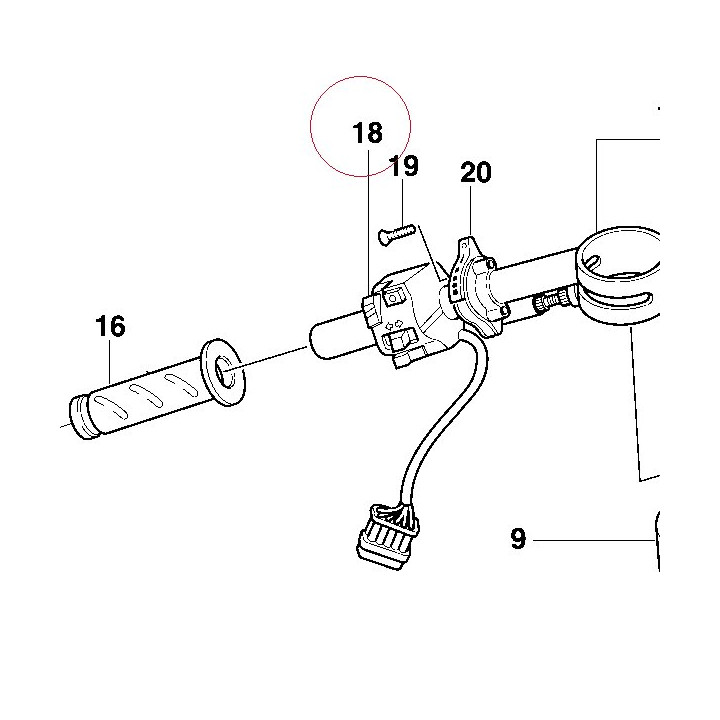 Left handle switch 65140062A