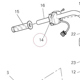 Left handle switch 65140111A