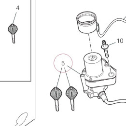 Key-operated switch 65220331D