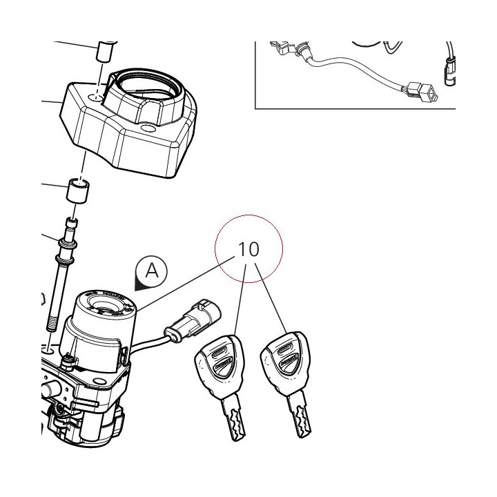 Key-operated switch 65220351A