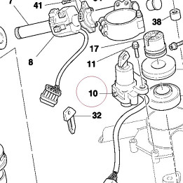 Key-operated switch 65240043A