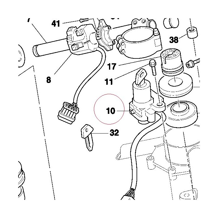 Key-operated switch 65240043A