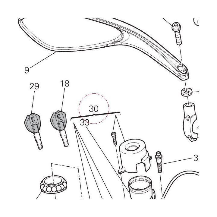 Key-operated switch 65240211A