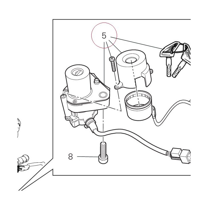 Key-operated switch 65240241C