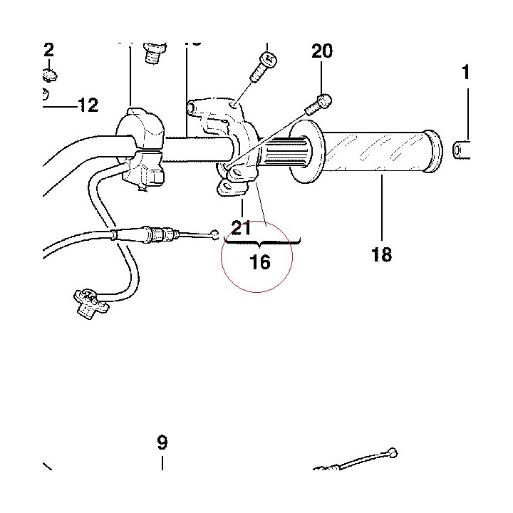 Throttle control 65420081A
