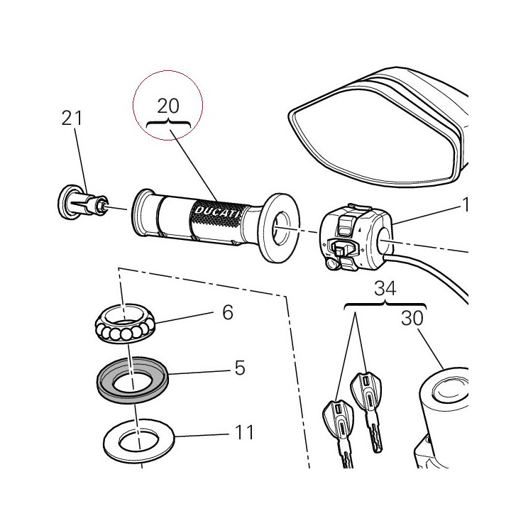 Throttle control 65420291A