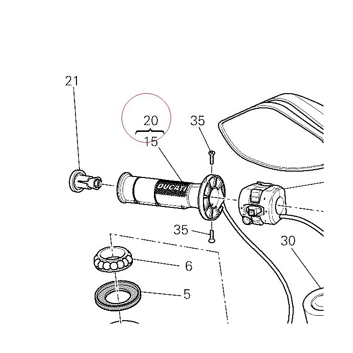 Throttle control 65420311A