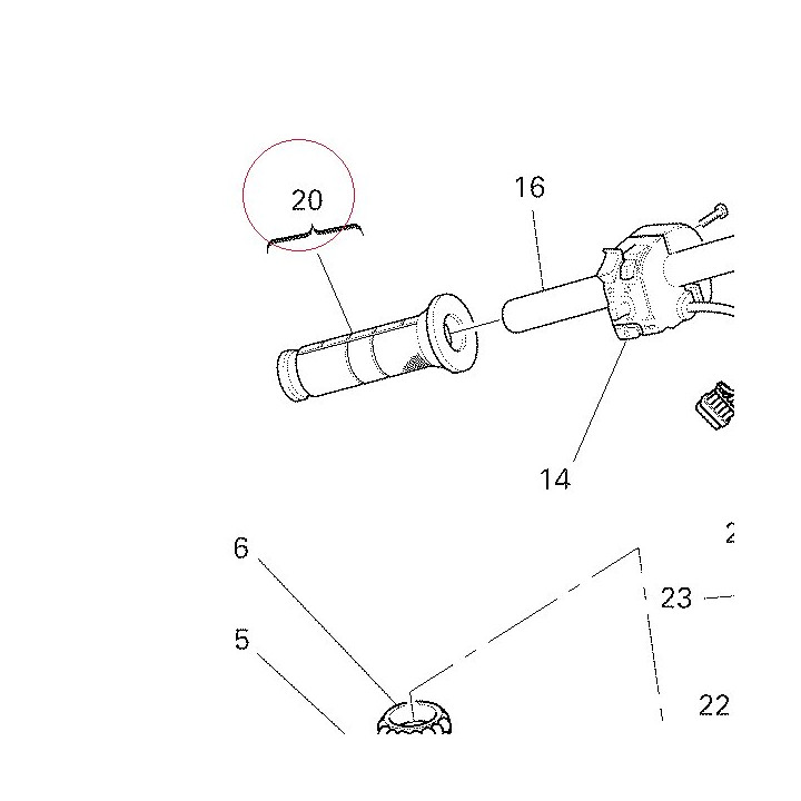 Throttle control 65440101A