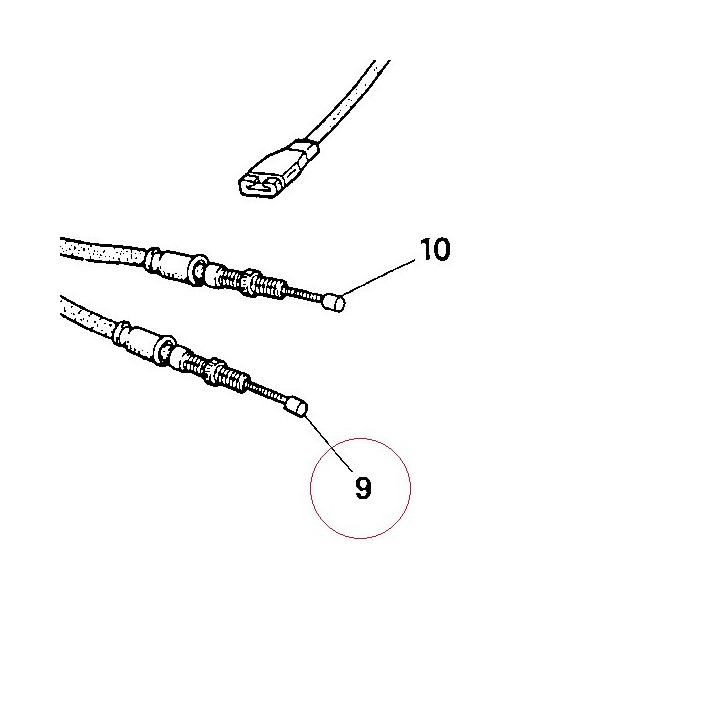 Throttle opening cable 65610081A