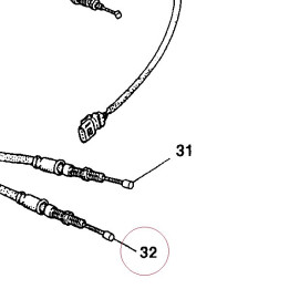 Throttle opening cable 65610082A