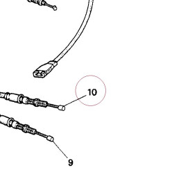 Throttle closing cable 65610091A