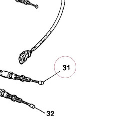 Throttle closing cable 65610092A