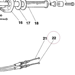 Throttle opening cable 65610142B