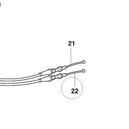 Throttle opening cable 65610142D