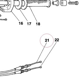 Throttle closing cable 65610152A