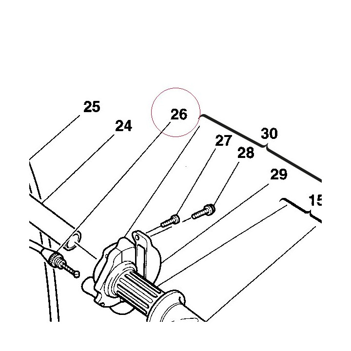Throttle transmission 65610181A