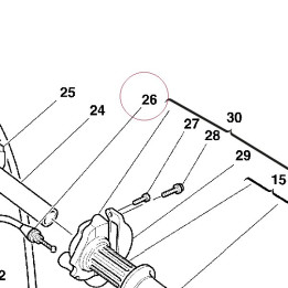 Throttle cable 65610182A