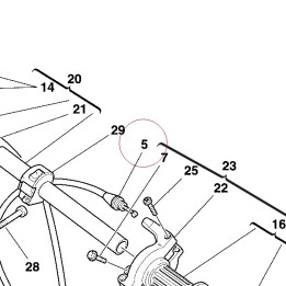 Throttle cable 65610183A