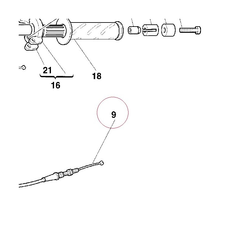 Throttle transmission 65610261A