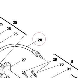 Throttle transmission 65610321A